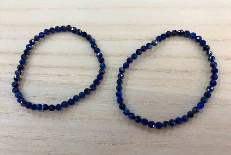 Pulsera Lapislázuli bola facetada